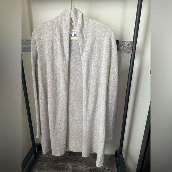 WHITE + WARREN Essential Cashmere Trapeze Cardigan *LIKE NEW* Size Sm $335 - Picture 13 of 15